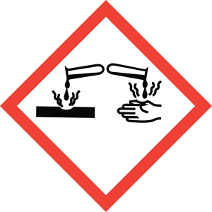 Corrosive pictogram