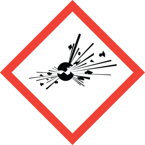 Pictogram for reactive chemicals