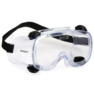 Photo of indirectly vented chemical splash goggles.