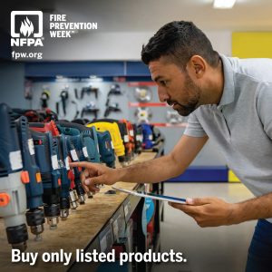 Choose devices and batteries that carry certification from trusted labs (UL, ETL, CSA, etc.)