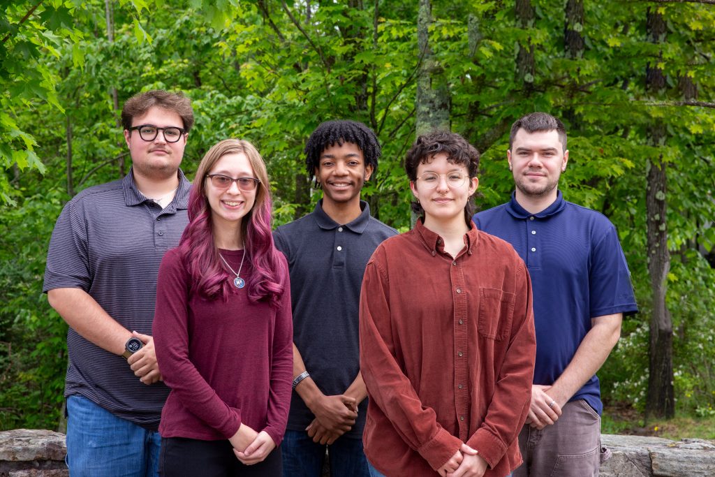Summer 2026 undergraduate interns: Nolan Brahosky, William Ross, Carson Grant, Keira Luers, and Elaina Saucedo.